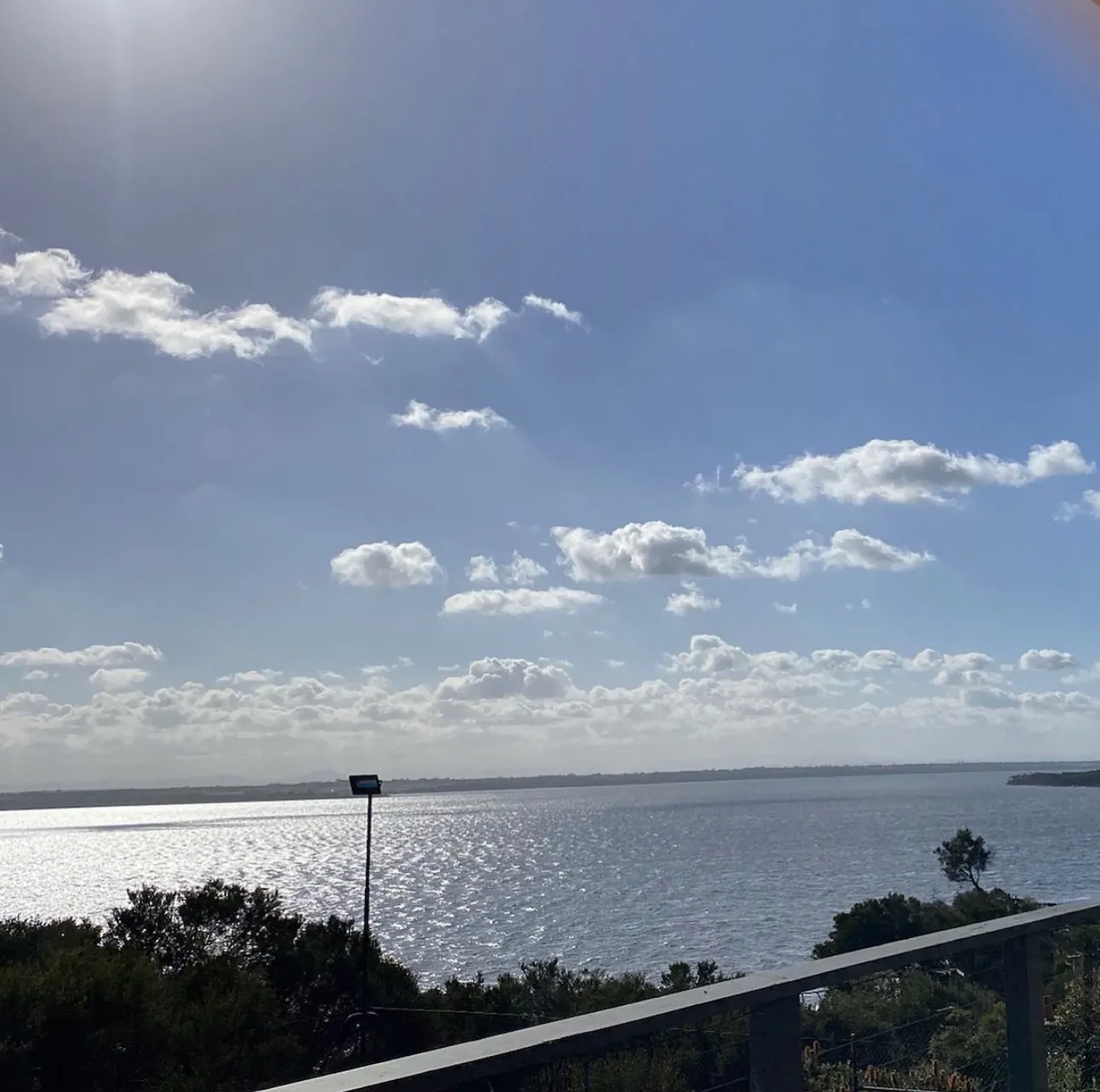 Lake Victoria seen from the deck of The Waterfront Loch Sport on a sunny day